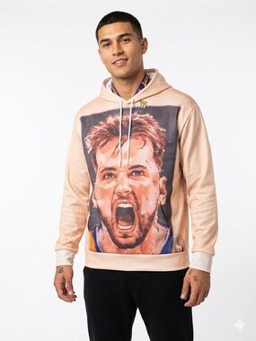 Laker Luka Doncic Graphic Beige Hoodie -  XXL